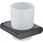 Acl Cora Tumbler and Holder Matte Black, Chrome and White